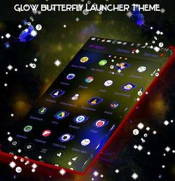 Glow Butterfly Launcher Theme screenshot 4