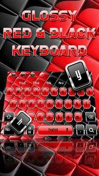 Glossy Red and Black Keyboard 2 تصوير الشاشة