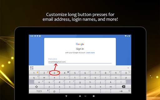 CustomKey Keyboard screenshot 1