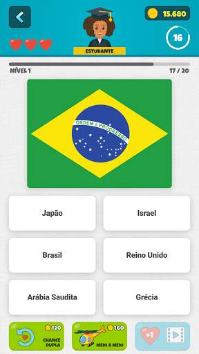 Bandeiras 2: Geografia Quiz screenshot 1