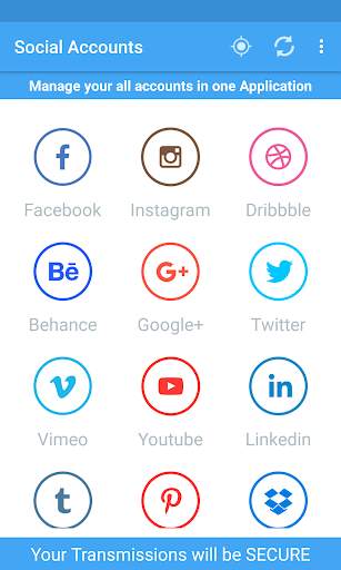 Social Accounts screenshot 2