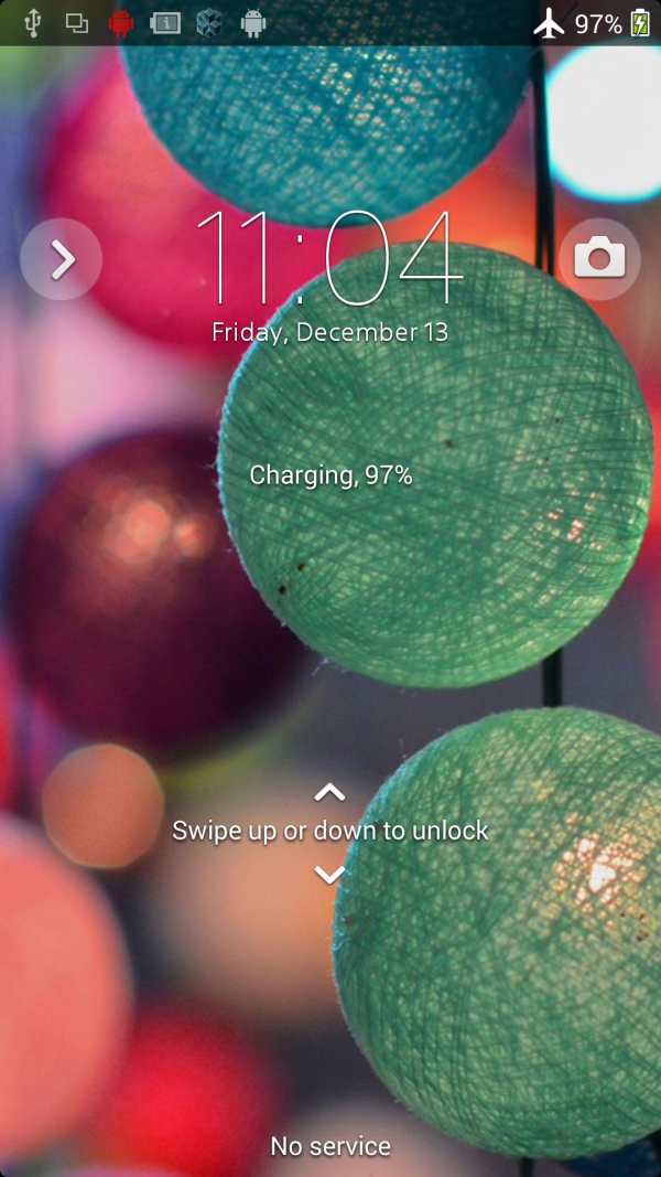 XPERIA™ Clean Foggy Theme screenshot 1
