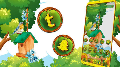 Little Bird Home Launcher Theme screenshot 2