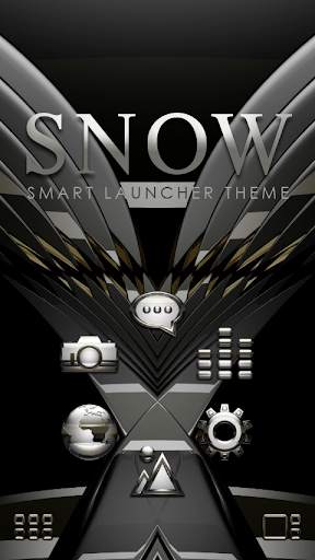 Smart Launcher theme SNOW screenshot 1