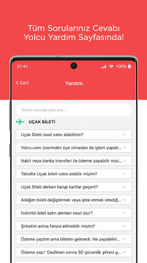 Yolcu I Uçak Bileti ve Otobüs Bileti screenshot 8