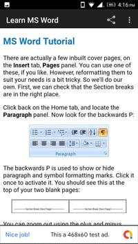 Learn MS Word Free screenshot 3