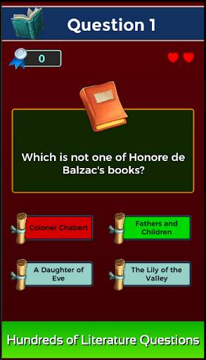 Literature Quiz Game screenshot 2