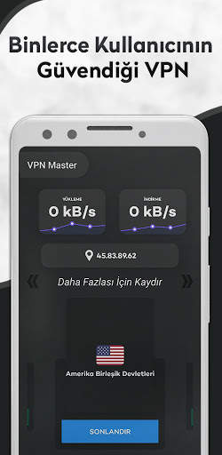 VPN Master - Süper Hızlı Proxy & WiFi Güvenliği screenshot 3