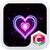 Neon Heart Theme HD: CLauncher 4.8.7
