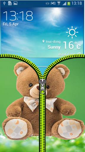 Teddy Bear Zipper Lock screenshot 4