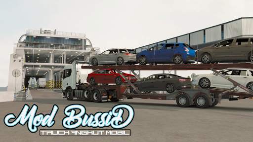 Mod Bussid Truck Angkut Mobil screenshot 1