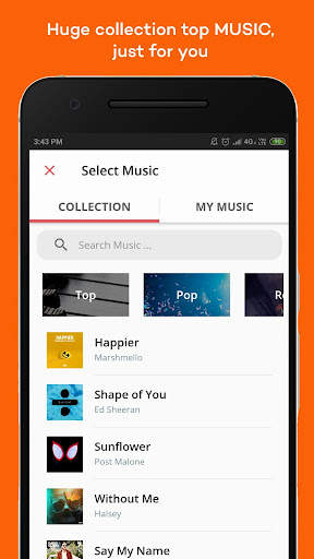 Music for insta, make short music videos screenshot 3