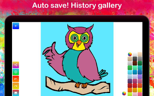 Glitter Bird Coloring Pages Game for kids🐦 screenshot 12
