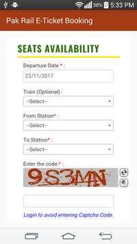Pak Railway Online E-ticket Booking App screenshot 3