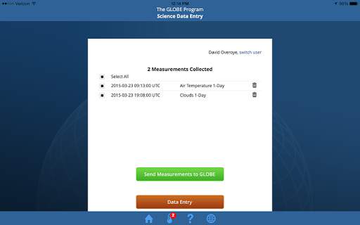 GLOBE Data Entry screenshot 7