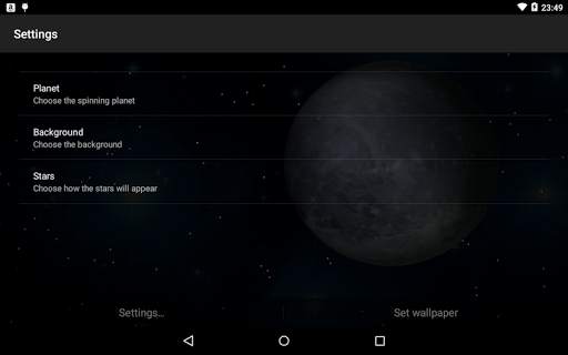 3D Planets Live Wallpaper screenshot 4