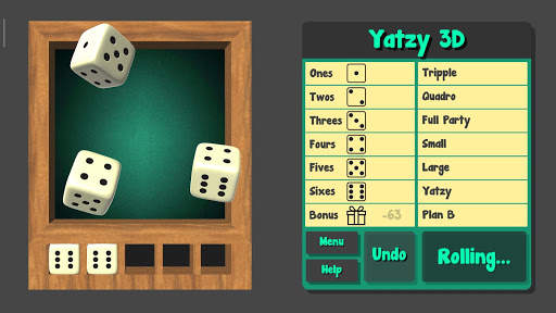 Yatzy - Free 3D Dice Game screenshot 3