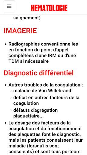 Hématologie screenshot 8