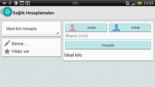 Hesaplamalar screenshot 2