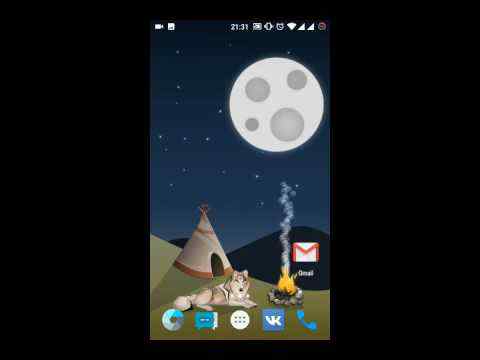 Moon and Fire Live Wallpaper скриншот 1