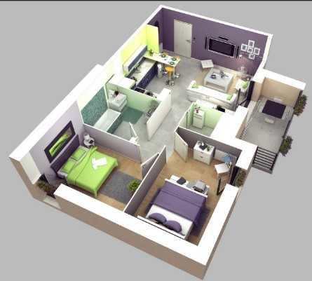 3D House Plans Wallpaper screenshot 2
