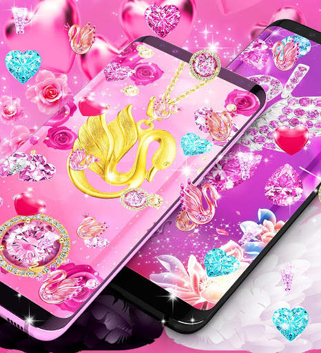 Diamond swan live wallpaper screenshot 2