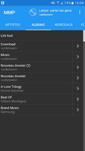 Mon Lecteur de Musique screenshot 1