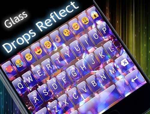 Glass DropsRef Emoji Keyboard 5 تصوير الشاشة