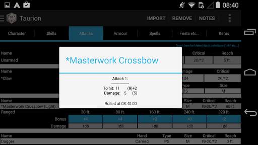 PCGen Character Importer Lite screenshot 8