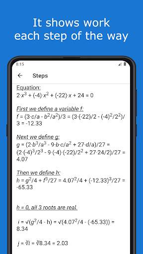 Cubic Equation Solver screenshot 3