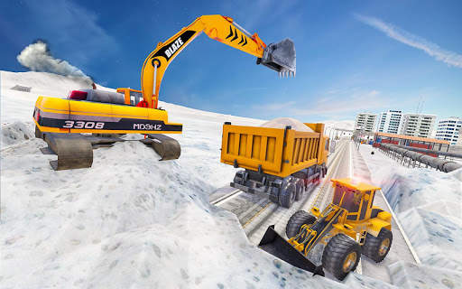 Offroad Snow Excavator Crane Sand Transport Truck screenshot 1