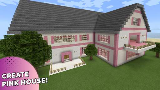 Pink mansion for minecraft screenshot 1