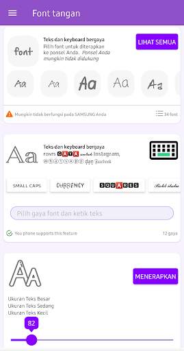 Font tangan untuk FlipFont screenshot 1