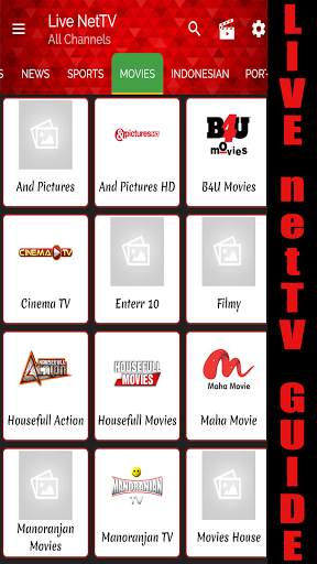 Guide Live NetTV Mobile All Channels screenshot 3