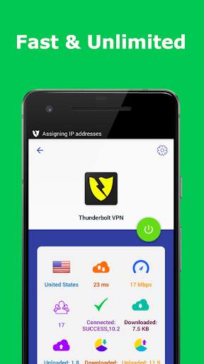 Thunderbolt VPN - FREE UNLIMITED UNBLOCK VPN PROXY screenshot 4