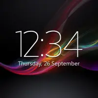 Digital Clock Widget Xperia on 9Apps