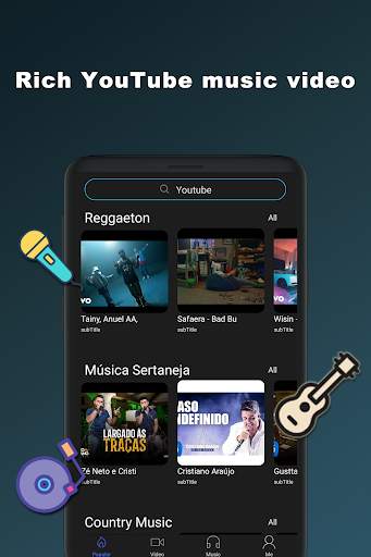Sea Player - Free MP3 Music & Video Player screenshot 1