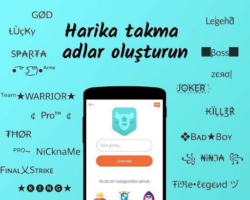 Kullanıcı adı Oluşturan screenshot 1