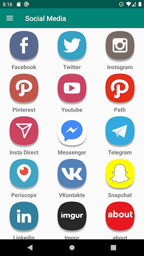 All social media & social network in one app screenshot 1