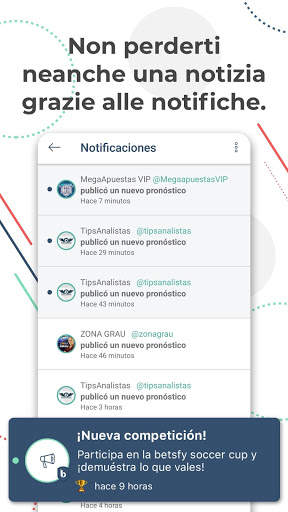 Betsfy – il social network dei pronostici sportivi screenshot 5