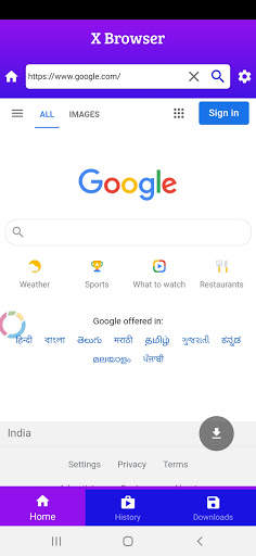 X Browser - Fastest browser screenshot 1