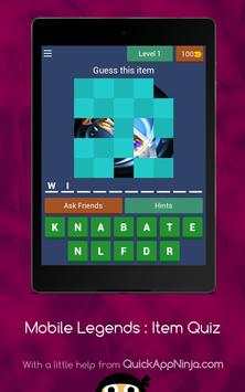 Mobile Legends : Guess the Items screenshot 13