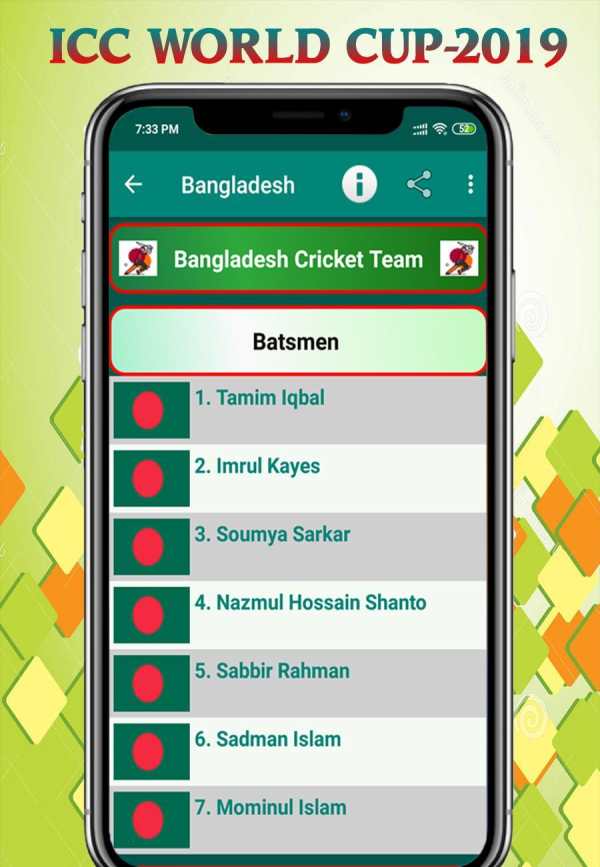 Cricket world cup 2019 (Schedule, Team) screenshot 4