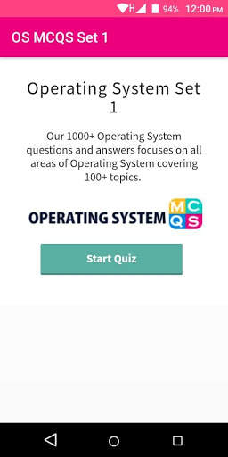 Operating System MCQS скриншот 4