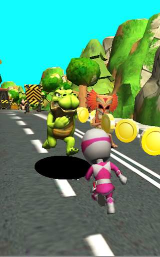 Subway Ranger Dash : Ninja Power Run screenshot 7