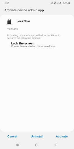 Lock Now screenshot 1