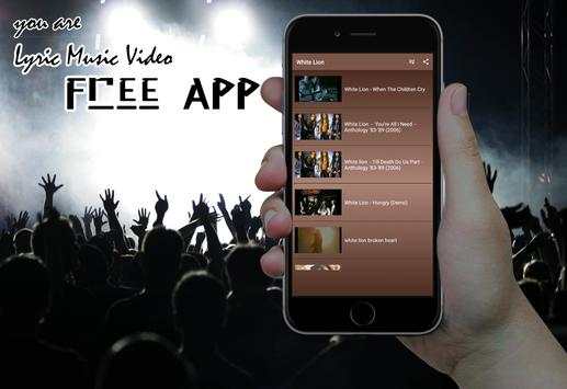 White Lion App Lyric Music Video screenshot 7