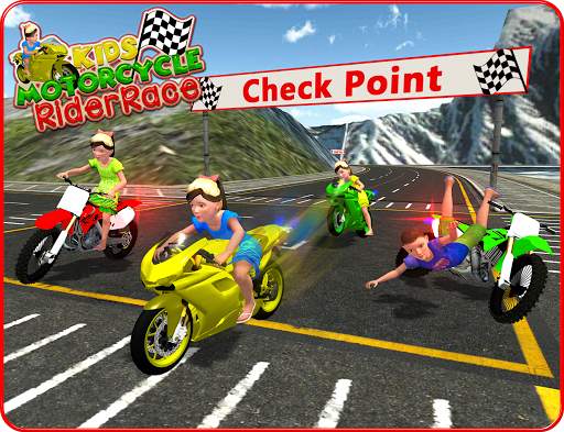 Kids MotorBike Rider Race 3D screenshot 14