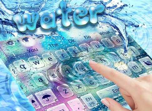 Rain Drop Glass Water Keyboard Theme screenshot 6