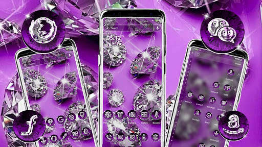 Purple Diamond Launcher Theme screenshot 4